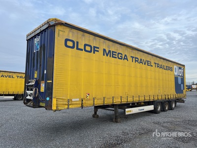 2015 Krone Mega Sattelauflieger Tri/A Remolque con Lona