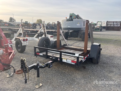 2023 IPT 10 ft S/A Reel holder Tilt Deck Trailer