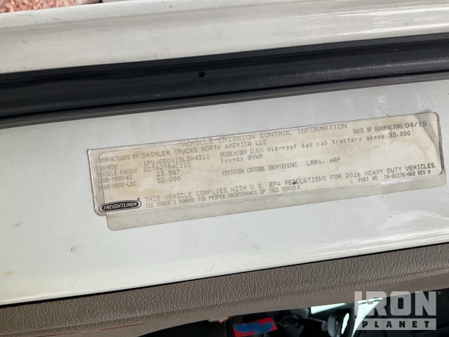 CAMIóN 2016 FREIGHTLINER