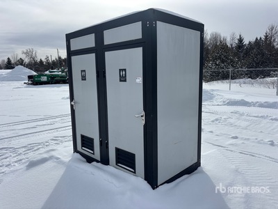 Two Stall Private Portable Toilet