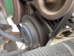 Engine with A/C Compressor