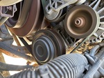 Engine with A/C Compressor