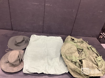 (3) Service Hats, (1) Barracks Bag & (28) Duffel Bags