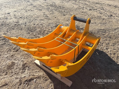 2025 TOFT HMB06R 37 in Excavator Rake - Fits 10-15 ton Excavator (Unused)