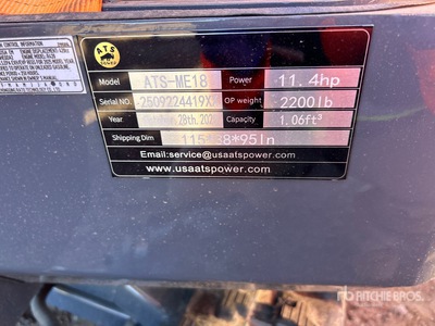 2025 atspower ATS-ME18 Minigraafmachine (Unused)