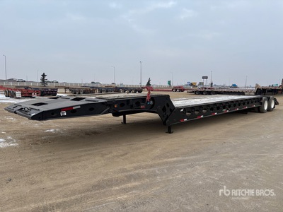 2005 Peerless LB60-SDBESOW-16W 59 ft 16-Wheel Folding Neck Trailer