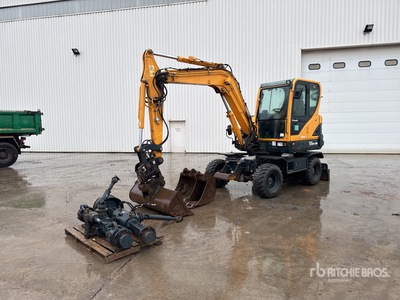 2019 Hyundai R55W9A Pelle Sur Pneus Wheel Excavator
