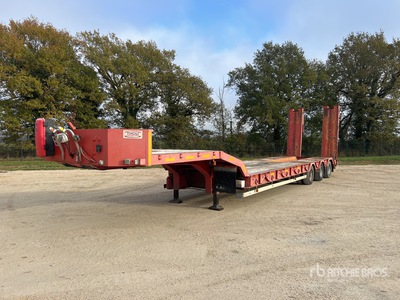 1999 Kaiser S530 3F Tri/A Semi-Remorque Porte-Engin Tieflader