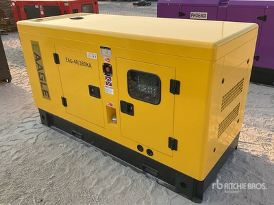 2025 EAAGLE EAG-48/380KA 48 kVA Skid-Mounted Generator Set (Unused)