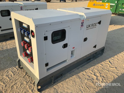 2025 Unikai UK90E 90 kVA Skid-Mounted Generator Set (Unused)