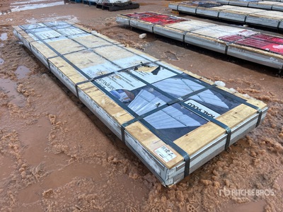 Quantity of (135) White 12 ft x 3 ft Steel Siding/Roofing Divers (Unused)