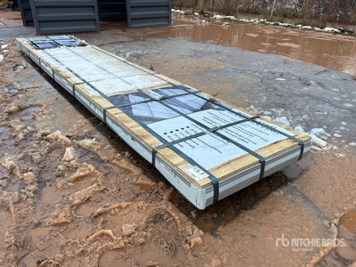 Quantity of (125) 16 ft x 3 ft White Steel Siding/Roofing Divers (Unused)