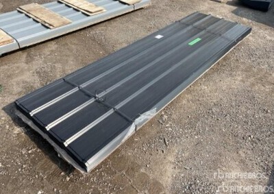 Quantity of (200) 10 ft x 3 ft Black Steel Siding/Roofing (Unused)