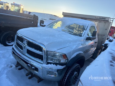 2016 Dodge Ram 5500 4x4 Flatbed Dump Truck (Inoperable)