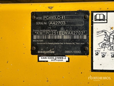 2021 Komatsu PC490LC-11 Tracked Excavator