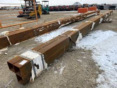 Quantity of (4) 42 ft x 6 in x 6 in Steel Square Tubing