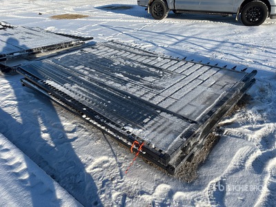 Quantity of (2) 20 ft Steel Bi-Parting Driveway Gate (Unused)