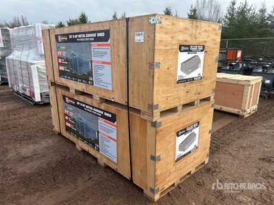 StanForge MS2640 26 ft x 40 ft Metal Garage Shed (Unused)