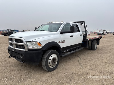 2014 Ram 5500 ST 4x4 Crew Cab Flatbed Truck
