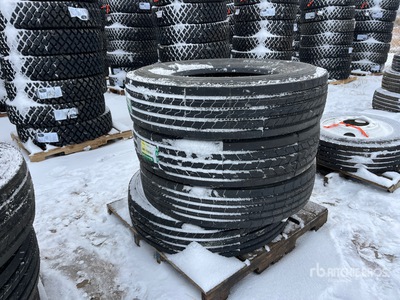 Quantity of (4) Grizzly 11R24.5 Tires (Unused)