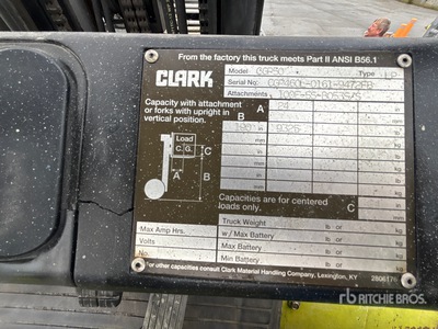Clark CGP50 Pneumatic Tire Forklift