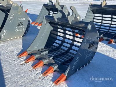 2025 SEC 58 in Q/C Skeleton Cazo para excavadora - Fits Cat 320, Hitachi ZX200, John Deere 200