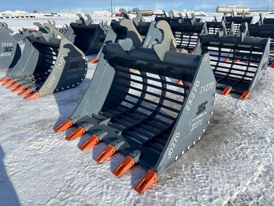 2025 SEC 63 in Q/C Skeleton Cazo para excavadora - Fits Hitachi 270, 240, John Deere 270, 240