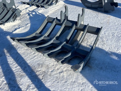 2025 SEC 60 in Q/C Râteau d'excavatrice - Fits Cat 320, Hitachi 200 John Deere 200 (Unused)