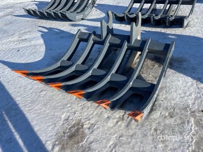 2025 SEC 60 in Q/C Râteau d'excavatrice - Fits Cat 320 Hitachi ZX200, John Deere 200 (Unused)