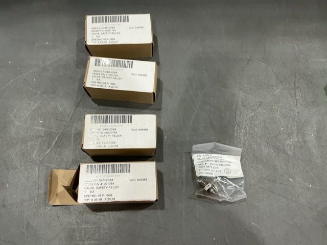 (4) PTI Technologies 41001754 Safety Relief Valves