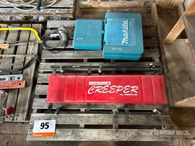 Makita (1) Cordless Drill, (1) Cordless Hex Impact, (1) Corded Drill, (1) 1/2 in Drive Corded Impact