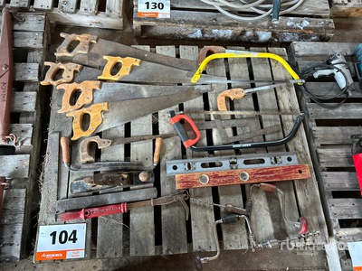 Quantity of Antique Saw & Hand Tools