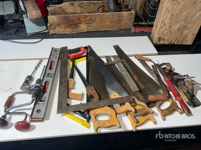 Quantity of Antique Saw & Hand Tools