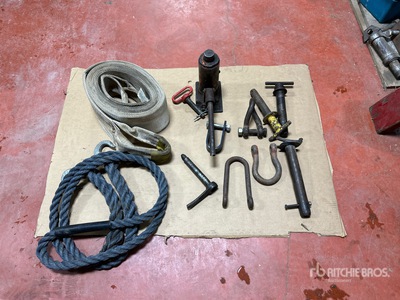 6 in x 30 ft Tow Strap, Bottle Jack, Pins, Clevis