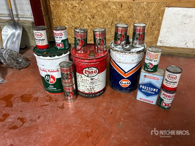 Antique Oil Pales & Cans