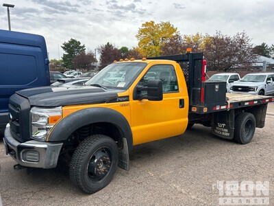 2013 Ford F-450 4x4 Platte vrachtwagen (Inoperable)