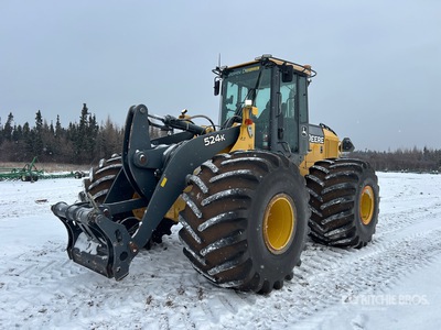 2011 John Deere 524K Chargeuse sur pneus