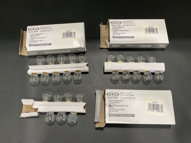 (27) CEC Industries 1612 Miniature Lamps