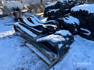 Quantity of (5) Rubber Skid Steer Tracks