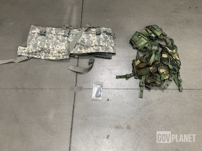 (75) Small Arms Slings, (4) Machine Gun Barrel Cases & Assorted Items