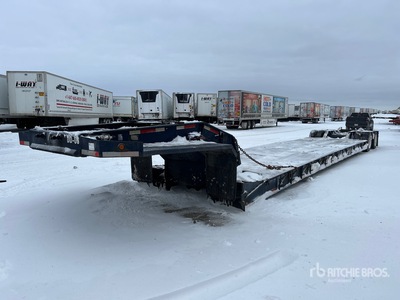 1996 T/A 32 ft Extendable Double Drop Removable Gooseneck dieplader