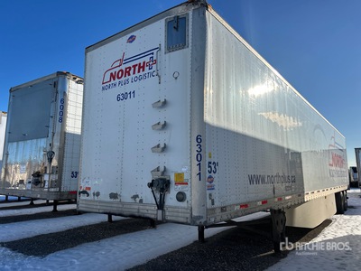 2016 Utility VS2DX 53 ft x 102 in T/A Van Trailer