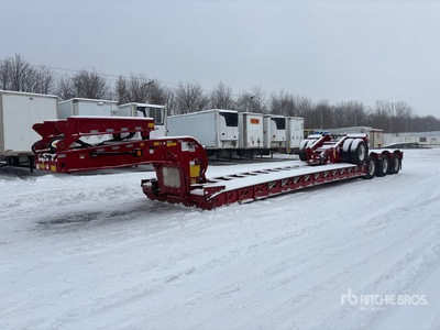 2021 BWS 55HDG 55 ton Tri/A Removable Gooseneck مقطورة لوبوي