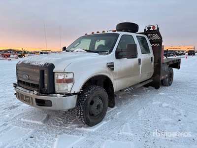 2009 Ford F-350 XLT 4x4 Crew Cab Camion à Plateau