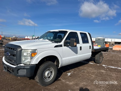 2014 Ford F-350 XL 4x4 Crew Cab Platte vrachtwagen