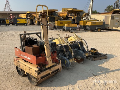Quantity of (3) Asphalt Cutter & Walk Behind Roller