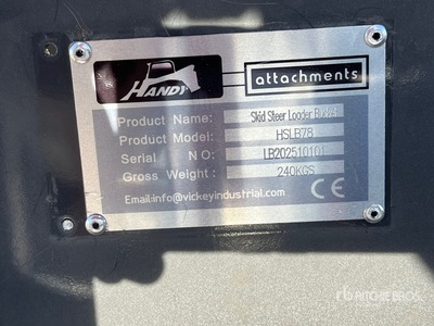 2025 Handy HSLB78 Godet pour chargeuse à différentiel (Unused)