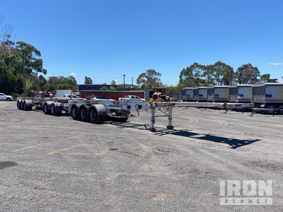 2021 MaxiTrans 24200 mm Tri/A A-Double Combination Remorque à conteneur