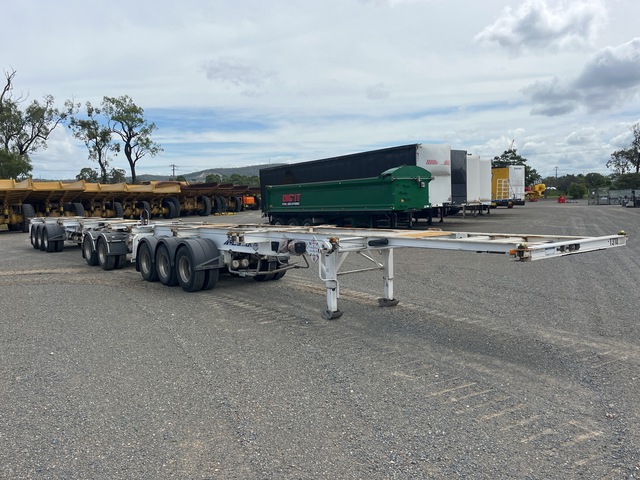 2021 MaxiTrans 25.8 m Tri/A A-Double Combination Skel Trailer