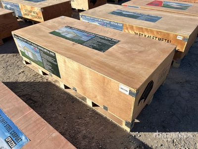 2025 AGR-MS2322 23 ft x 22 ft Double Garage Metal Storage Building (Unused)